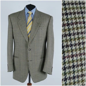 Mens Italian Tweed Jacket 46R UK Size ALTA MODA Check Wool Sport Coat Blazer - Picture 1 of 15