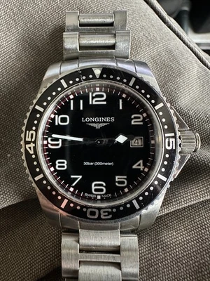 RARO, Reloj Longines HydroConquest para Hombres Esfera Negra Acero Inoxidable L36894536 Foto 1 de 4