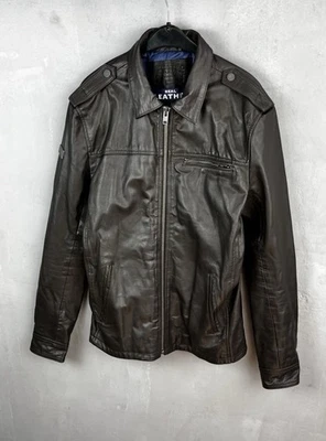 superdry leather jacket men xl - Image 1 of 4