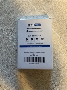 TechMatte Charging Adapter Compatible with Apple Pencil  (2 Pack) - Picture 1 of 2