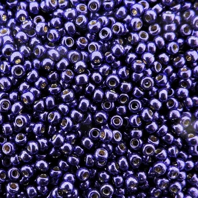 Miyuki Round Seed Beads Size 11/0 Duracoat Galvanized Lilac Night 24GM - Image 1 of 4