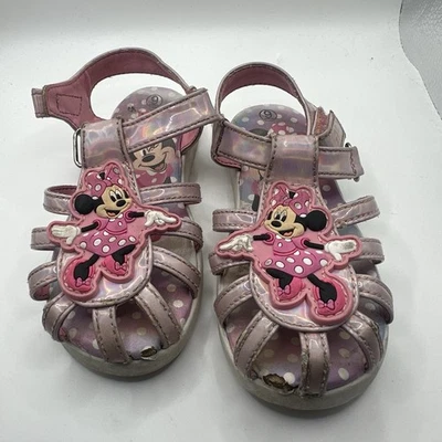 Minnie Mouse-themed children's sandals Size 9 Girls Pink Sandals - Image 1 of 4