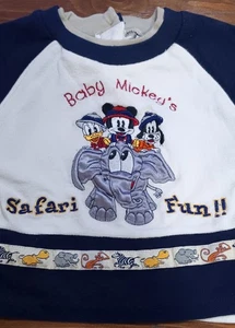 Camisa divertida vintage bebé Mickey Safari talla 12 meses - Imagen 1 de 5