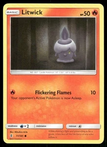 Pokémon TCG Pokémon Litwick Common Regular - Picture 1 of 2