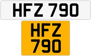 HFZ 790 H 3x3 DATELESS PRIVATE NUMBER PLATE HAN HANNAH HAZEL HARRY HARVE HOL HAZ - Picture 1 of 2
