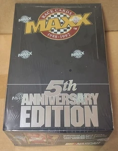 1992 MAXX Race Trading Cards NASCAR 5TH Anniversary Factory Sealed Black Box - Picture 1 of 1