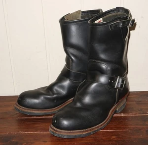 RedWing Boots 2268 Engineer Boots PT99 Leather Black Size 10D - Picture 1 of 10