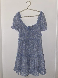 Blashe Midikleid Damen Größe M Blau Blumenmuster - Bild 1 von 4