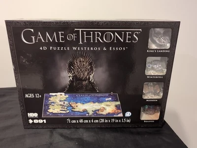 GOT Juego de Tronos 4D Puzzle Poniente y Essos Nuevo 891 Piezas  Foto 1 de 2