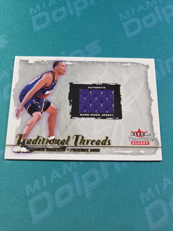 2000 - 2001 Fleer 传统线程比赛穿球衣 Shawn Marion Phoenix Suns — 第 1/2 张图片