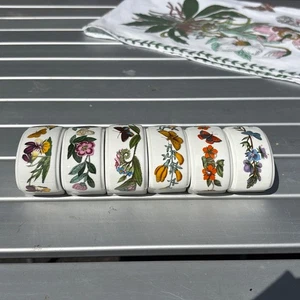 Lovely Set of Six Portmeirion Ceramic Napkin Rings Made In England SU483 - Picture 1 of 6