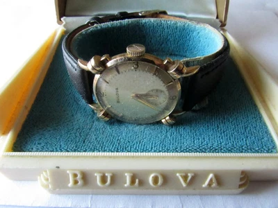 Reloj Pulsera Bulova Hombre Vintage 10BT 17 Joyas 10K RGP Estuche con Caja FUNCIONA Foto 1 de 4