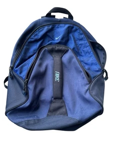 Nike Rucksack blau und schwarz mit Frontgriff 2 Reißverschlüsse Turnbeutel Schultasche - Bild 1 von 6