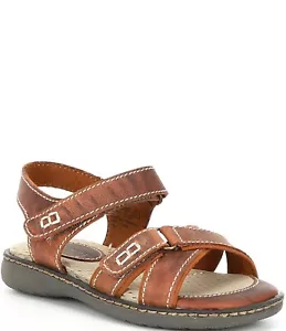 BORN Dilon Adrian Brown Leather Sandals NIB Elementary Boys Sz 13 med/ EU 31 - Picture 1 of 3