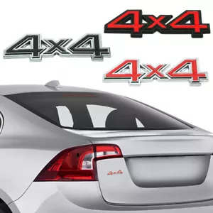 1x 4x4 Metal Chrome Badge Decal For Car Rear Trunk Tailgate Emblem Sticker - Picture 1 of 12
