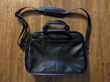 Levenger Black Leather Breifcase Laptop Bag