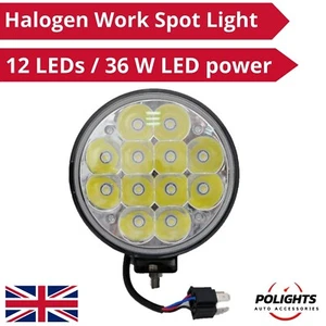 12 LED Redondos 36W Lámpara de Punto de Trabajo Halógena Potente Parrilla Luz SUV Camión 4x4 ATV - Imagen 1 de 10