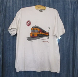 Vintage Milwaukee Road Railroad Olympian Hiawatha Men's T-Shirt XL From 1991 - Picture 1 of 6