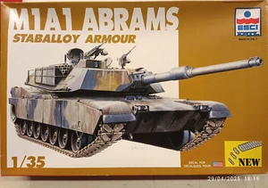 M1 A1 Abrams Staballoy Armour Tank Plastic model Kit 1/35 Esci Ertl 5021 - Foto 1 di 3