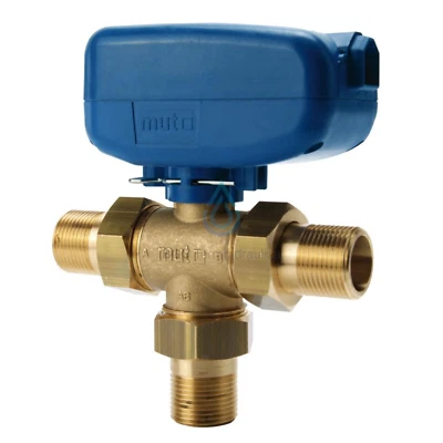 VALVOLA DI ZONA MISCELATRICE DEVIATRICE  A SFERA MOTORIZZATA TMO 3 VIE CON RELE' - Immagine 1 di 4