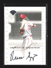 1996 Leaf Authentic Signature #NNO Russ Springer    Philadelphia Phillies