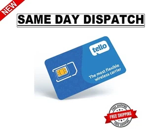 Tello Mobile - Bring Your Own Phone - 3 in 1 GSM SIM Card Kit - Photo 1 sur 6