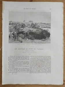 Le Gouffre du puits de Padirac Le Tour du Monde 1890 Höhlenforschung Lot potholing - Bild 1 von 9