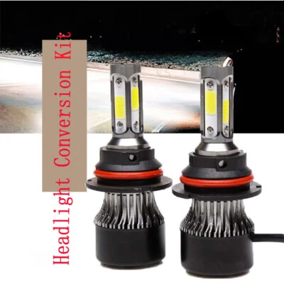 2 PIEZAS 9004 LED Faros Bombillas 9004/HB1 Alto/Bajo Haz LED Faros Bombilla 6500k Foto 1 de 4