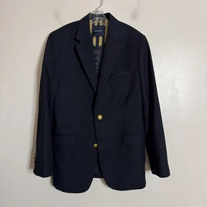 Nautica Jacket Blazer Blue Boys Two Button Solid 12 R - Picture 1 of 4