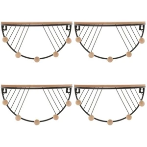 4 PZ Scaffale Galleggiante Supporto per Decorazione Parete Grande Telaio - Foto 1 di 12