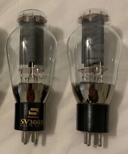Matched Pair Svetlana 300B tubes, NOS from 1998 - Picture 1 of 10