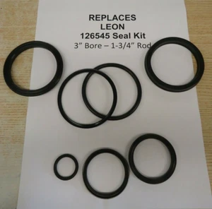 REPLACES 126545 LEON SEAL KIT (3" bore & 1-3/4" Rod) OPTIONAL 3" CYLINDERS - Picture 1 of 3