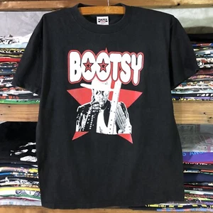 Free Shipping!! Vintage T Shirt Bootsy Collins Rock Band Tour 90s Rare Size L - Picture 1 of 4