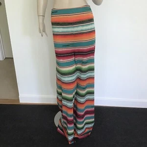 NEW Double D Ranch Colorful Serape Stripe Wide Leg Palazzo Western Pants 1X - Picture 1 of 4