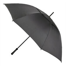 Clifton Golf Reinforced Monsoon Charcoal UPF50+ UV 140cm Windproof Umbrella