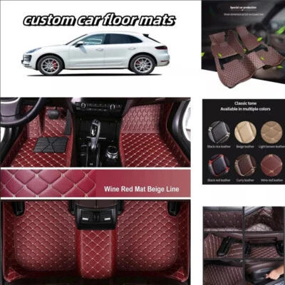 For Hyundai Accent Veracruz Santa Fe Verna Encino Genesis Kona 3D Car Floor Mats Foto 1 de 4