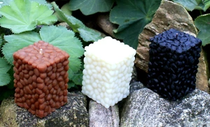 Kiesel Kerzenset Bienenwachs Deko Kerzen Set Tischkerzen Dekokerzen Bali Kerze - Bild 1 von 5