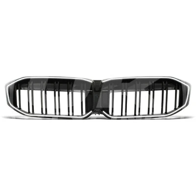 GLOSS BLACK LED LIGHT KIDNEY GRILLE DOUBLE SLAT FOR BMW 3 SERIES G20 G21 LCI 22+
