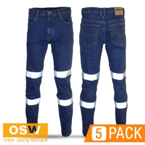 5 x MEN Denim Cotton Stretch SLIM FIT Superior COMFORT Biomotion Work Pants 3349 - Bild 1 von 5