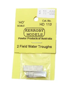 Kerroby Models HO Scale 1/87 Field Water Troughs whitemetal detail Part #HD113 - Picture 1 of 4