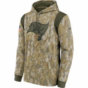 Nike Tampa Bay Bucs NFL Camo Mens Med Salute To Service Sideline Hoodie - Picture 1 of 6