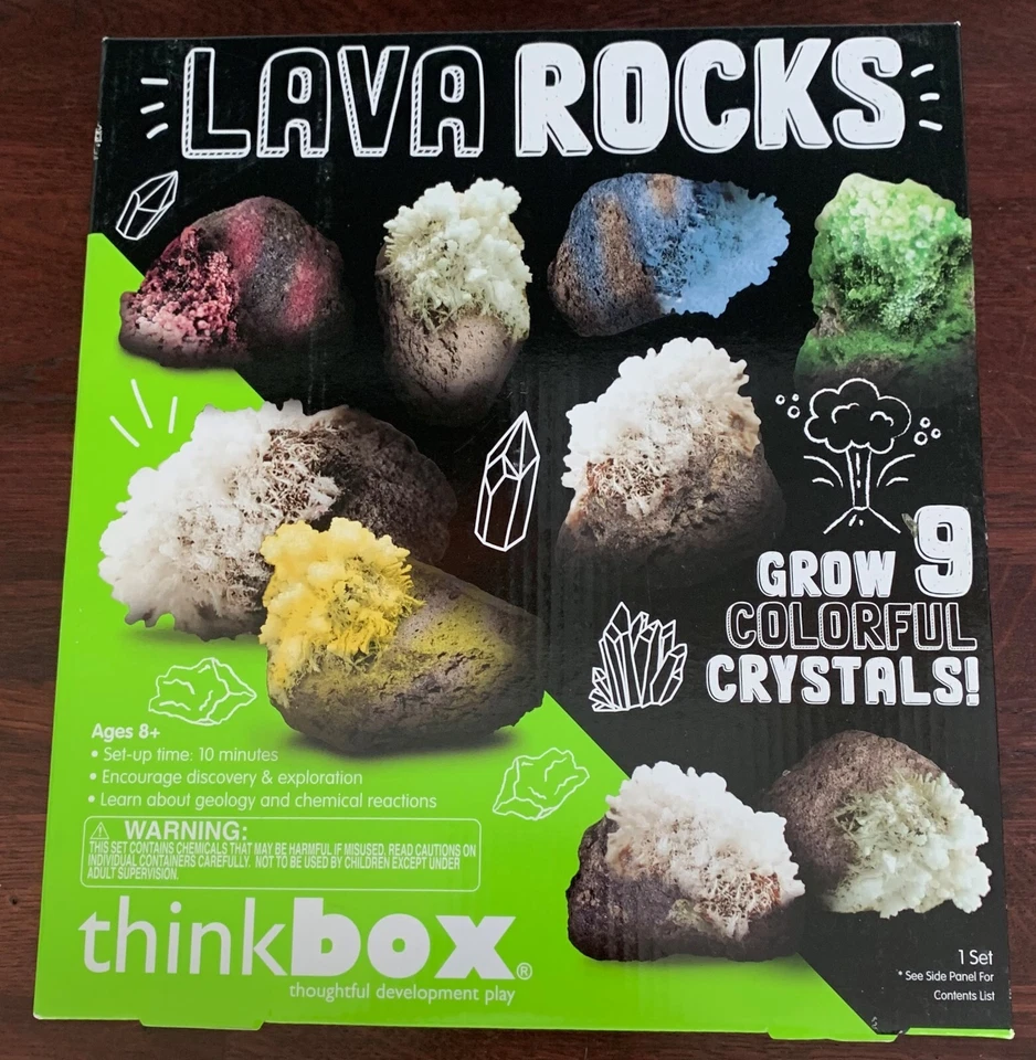 Thinkbox Lava Rocks - Grow 9 Colorful Crystals Is