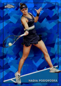 Nadia Podoroska 2021 Topps Chrome Sapphire Tennis Blue Sapphire SP #56 - Picture 1 of 2