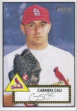 2001 Topps Heritage Rookie Card Carmen Cali St. Louis Cardinals #89