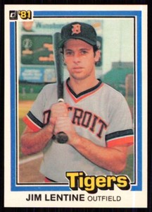 1981 Donruss Jim Lentine Rookie Detroit Tigers #250