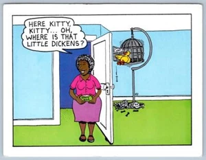 Años 80 HERE KITTY KITTY*BIRD COMIÓ GATO*ESQUELETO*ROBERT CAVEY KV DIBUJOS ANIMADOS - Imagen 1 de 2