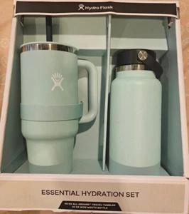 Hydro Flask Essential Hydration Set 40 oz bicchiere e bottiglia 32 oz verde menta - Foto 1 di 1