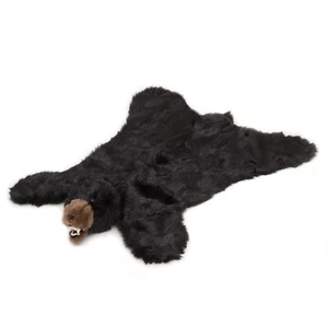 Alfombra grande de felpa de oso negro para niños Carstens - Imagen 1 de 4