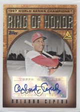 2008 Topps Update Ring of Honor World Series Champions Orlando Cepeda Auto HOF