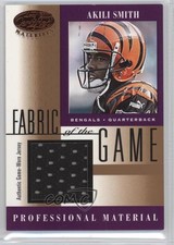 2001 Leaf Certified Materials Fabric of the Game Akili Smith #FG-111